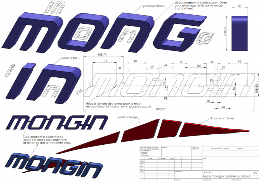 3D logo Mongin